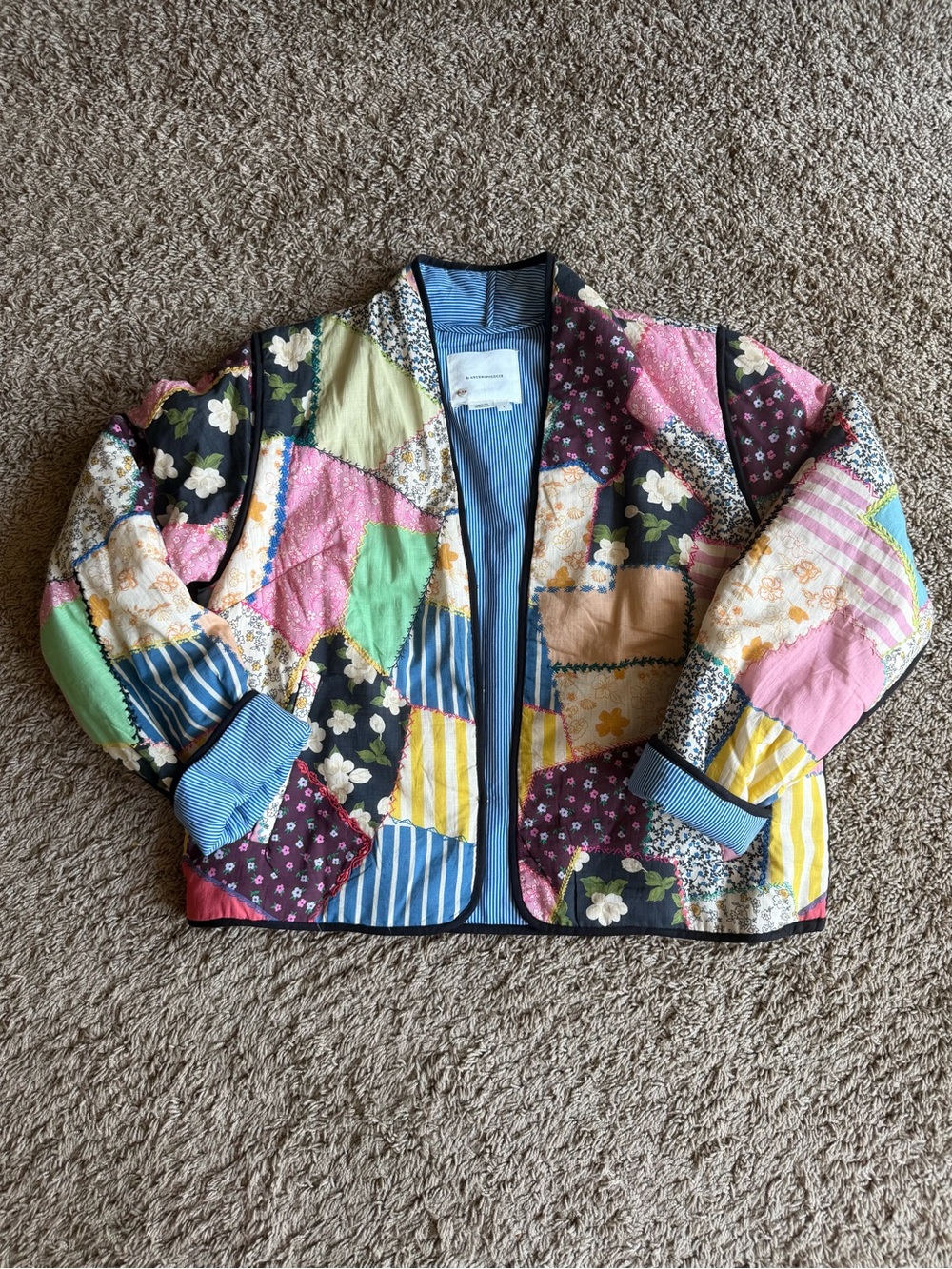 Anthropologie Patchwork Quilted Jacket
